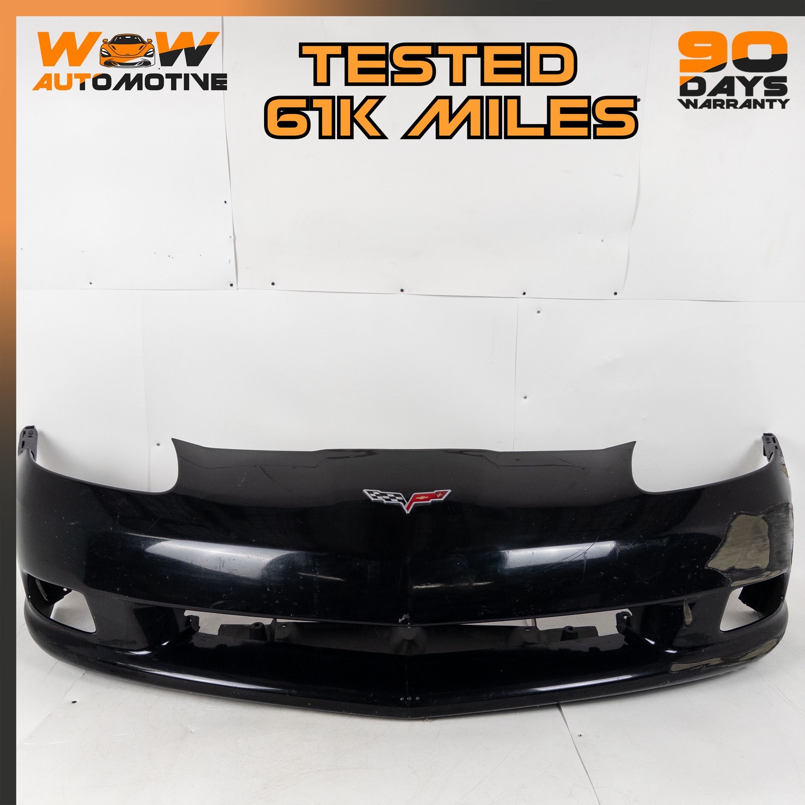 05-09 CHEVROLET CORVETTE C6 FRONT BUMPER COVER ASSEMBLY BLACK 89025749 OEM 05-09 CHEVROLET CORVETTE C6 FRONT BUMPER COVER ASSEMBLY BLACK 89025749 OEM