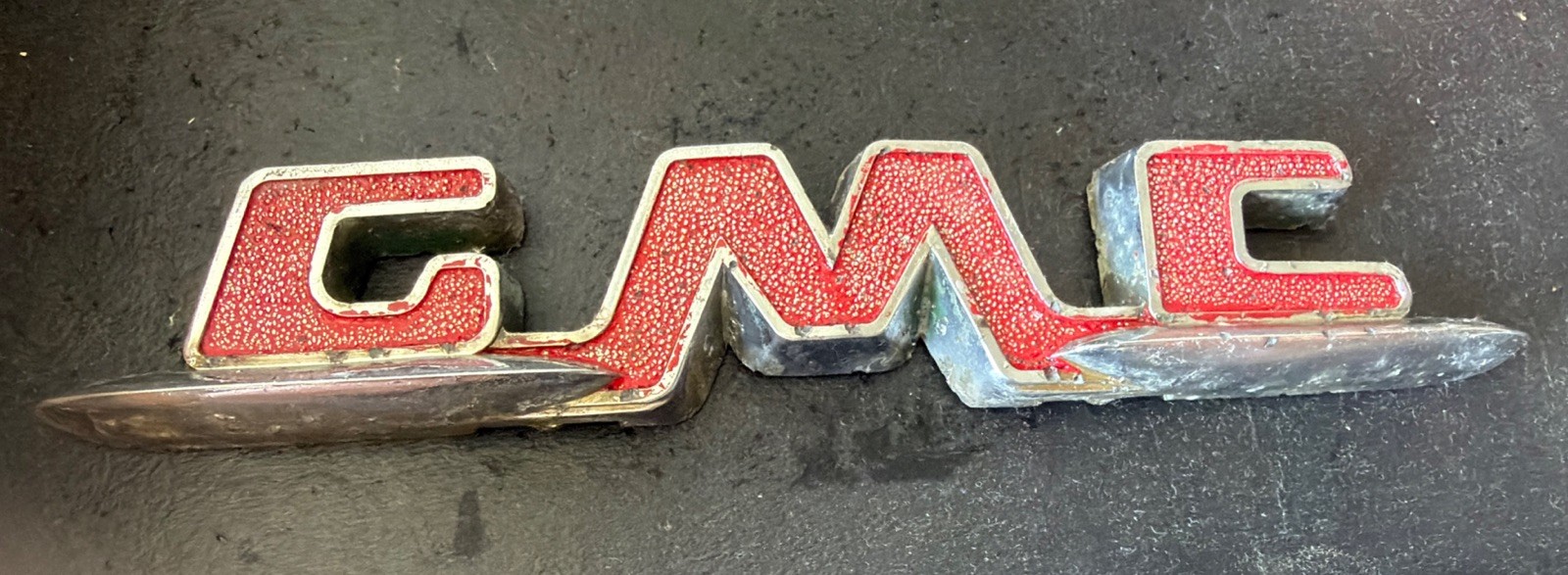 Vintage OEM 1955 1956 1957 GMC Truck Emblem Ornament Badge - Part #: 2329447.  2