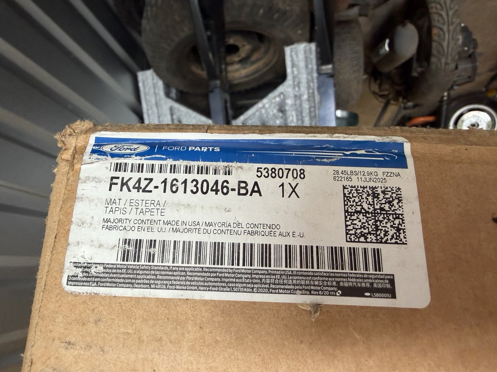 2015-2027 Ford Transit Long Series Floor Liner In Grey