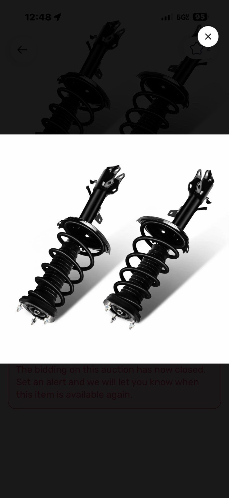 SCITOO complete rear strut assemblies, sold as a 2-piece rear pair. new