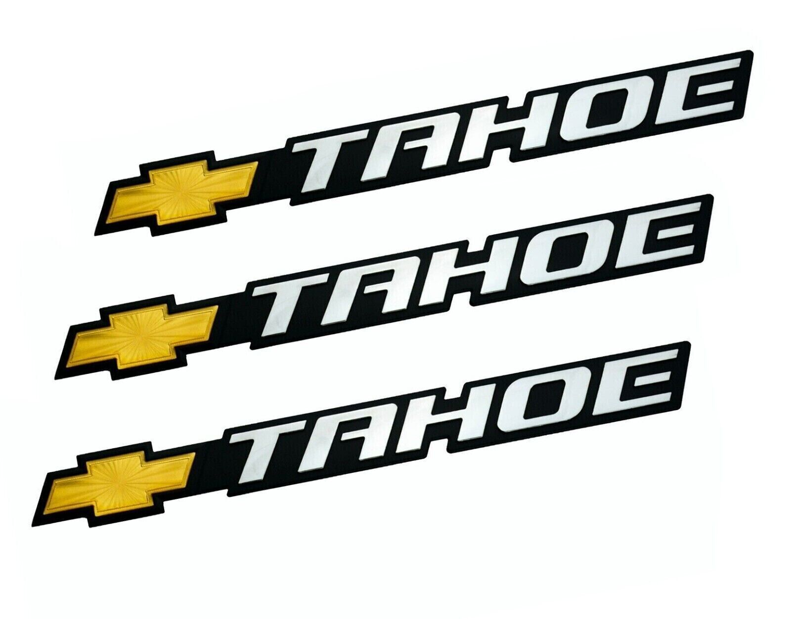 3Pcs Front Door or Tailgate Bowtie Tahoe Emblems for 00-06 GM  15126054