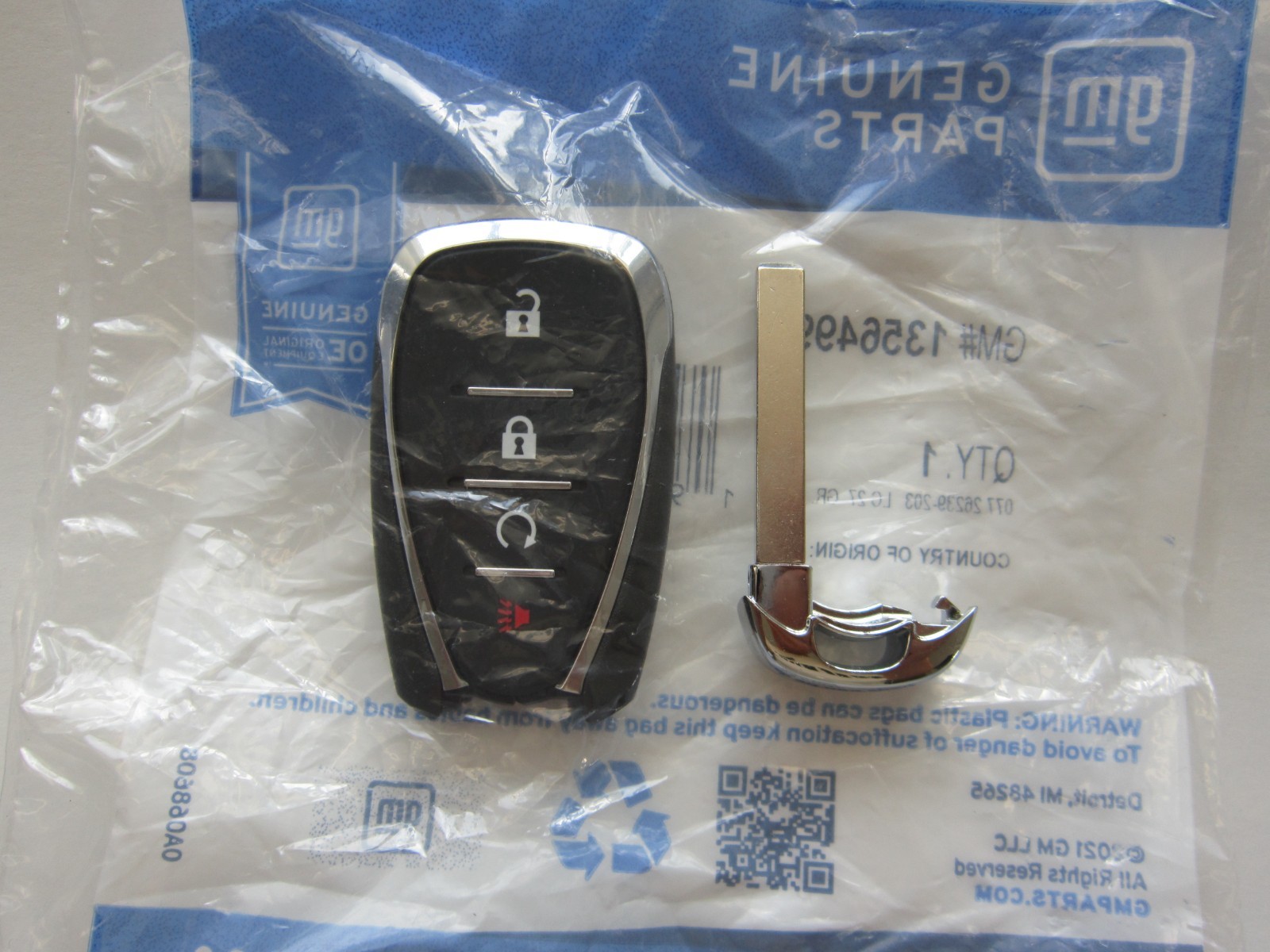 NEW OEM 2021-2026 CHEVY BLAZER KEYLESS REMOTE ENTRY SMART KEY FOB 13564991