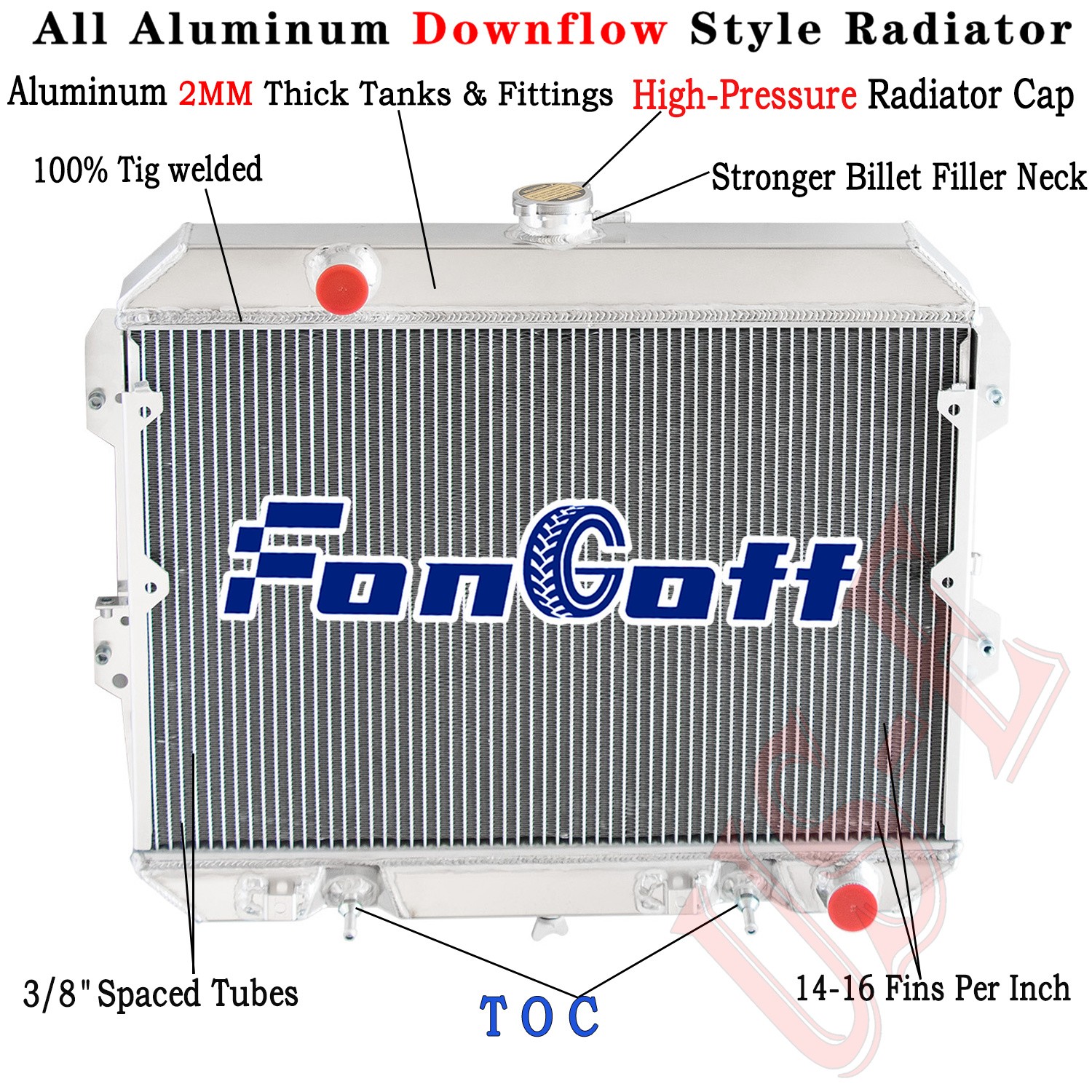 3 Row Aluminum Radiator For 1981-1983 Nissan Datsun 280ZX 280Z L6 2.8L