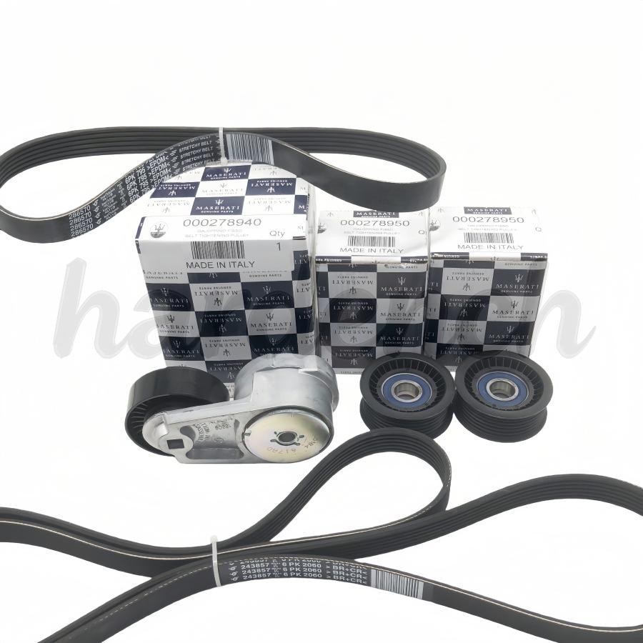 278950 For Maserati Quattroporte Ghibli 13-17 Belt Tensioner Idler Pulley Kit US