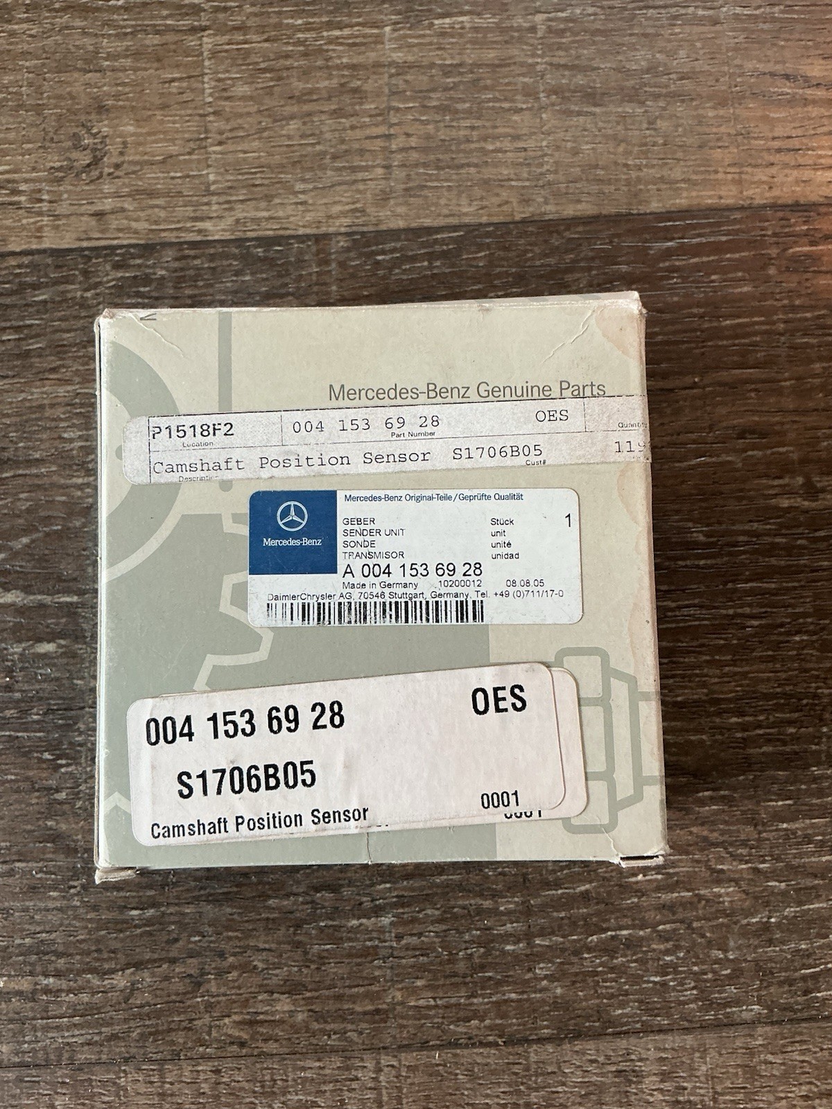 0041536928 OEM NOS MERCEDES BENZ CAMSHAFT POSITION SENSOR