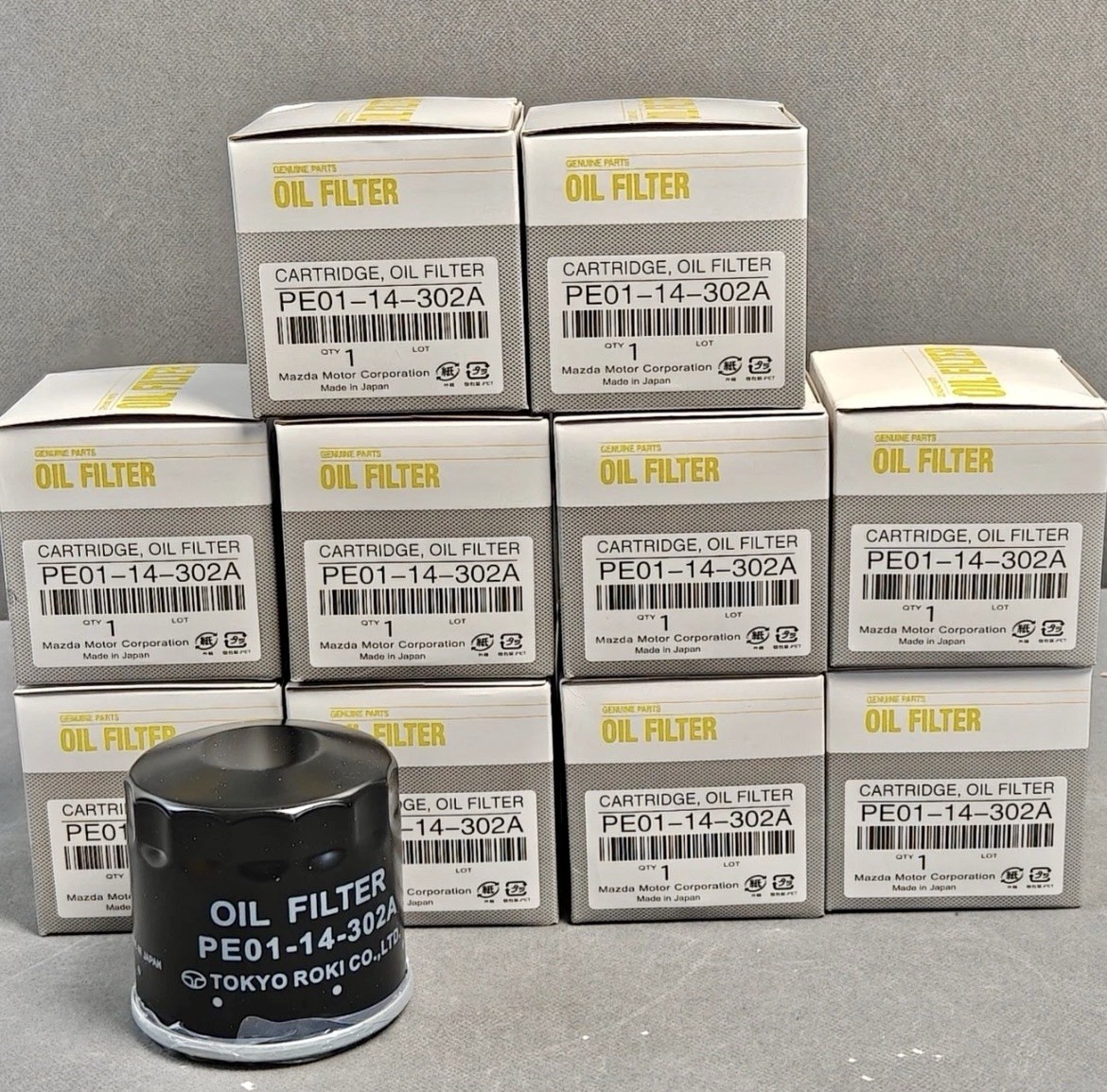 10PCS NEW Oil Filter PE01-14-302B/302A For Mazda Cartridge Fast Shipping