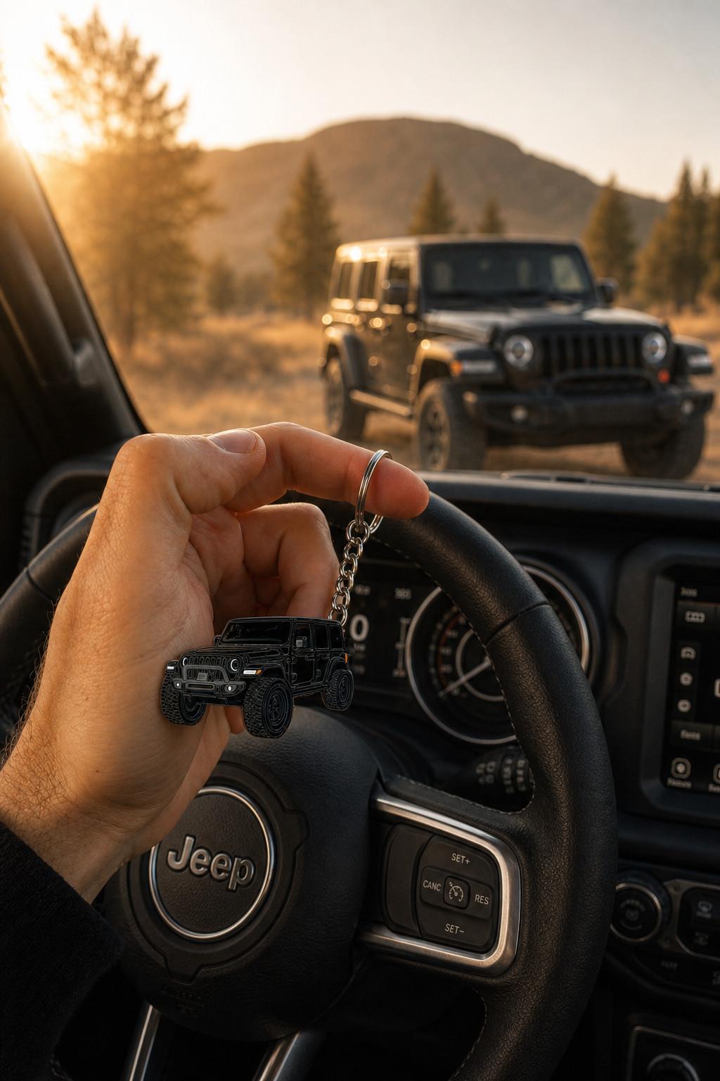 Jeep Wrangler Keychain - Officially Licensed - Jeep Wrangler Accessories Key