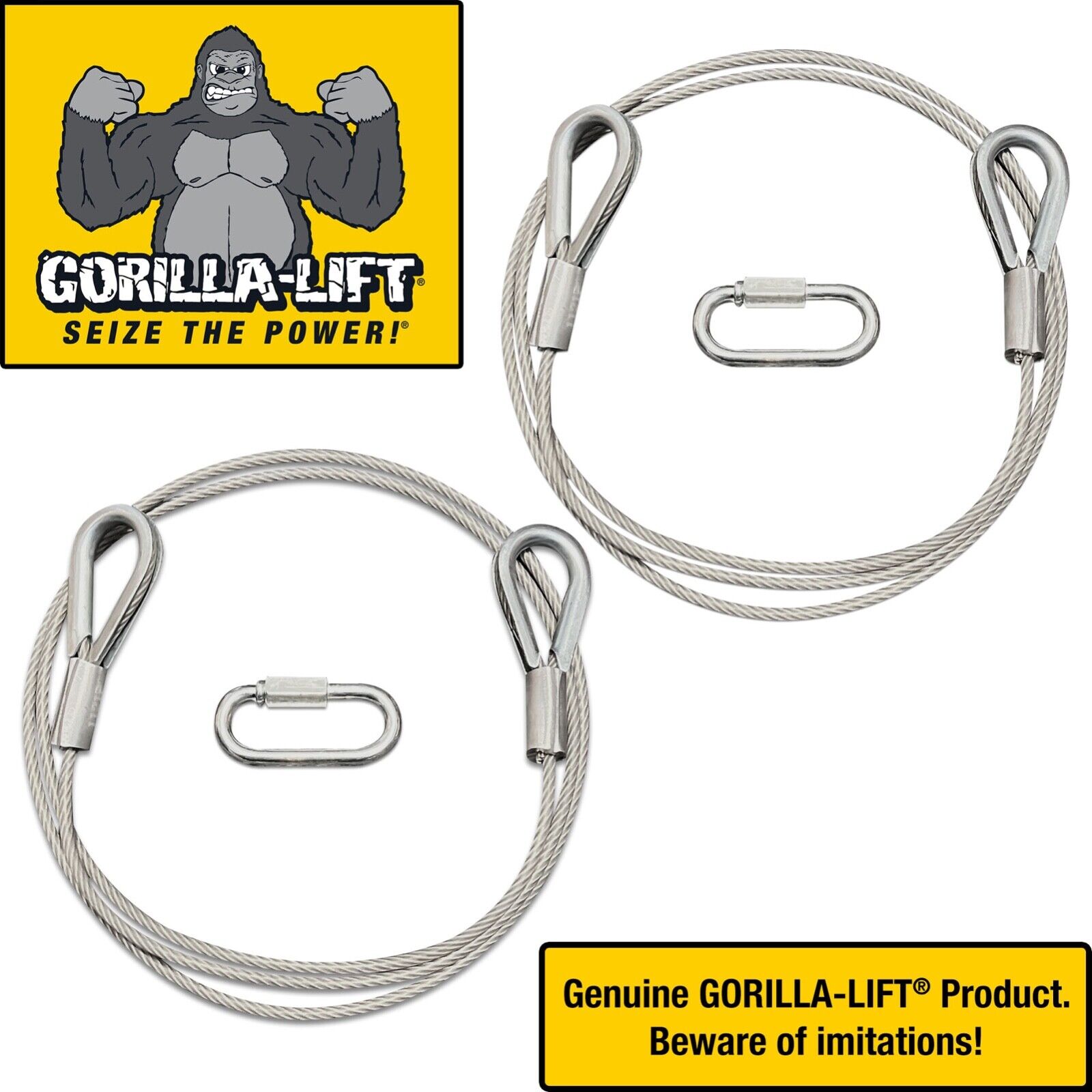 Genuine GORILLA-LIFT® Cable and Quick Link Two Pack