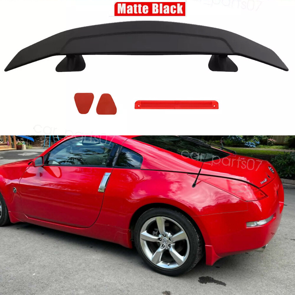 For Nissan 350Z GT-S Matte Black Car Rear Trunk Spoiler Race Wing GT Style 46