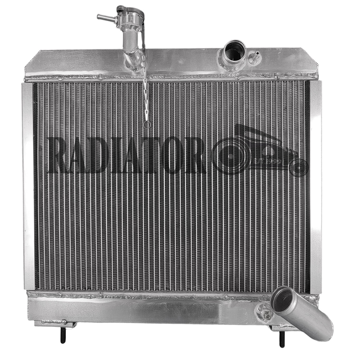 All Aluminum Radiator For Jaguar XKE E-Type Series 2 L6 4.2L 1968-1971 MT Manual