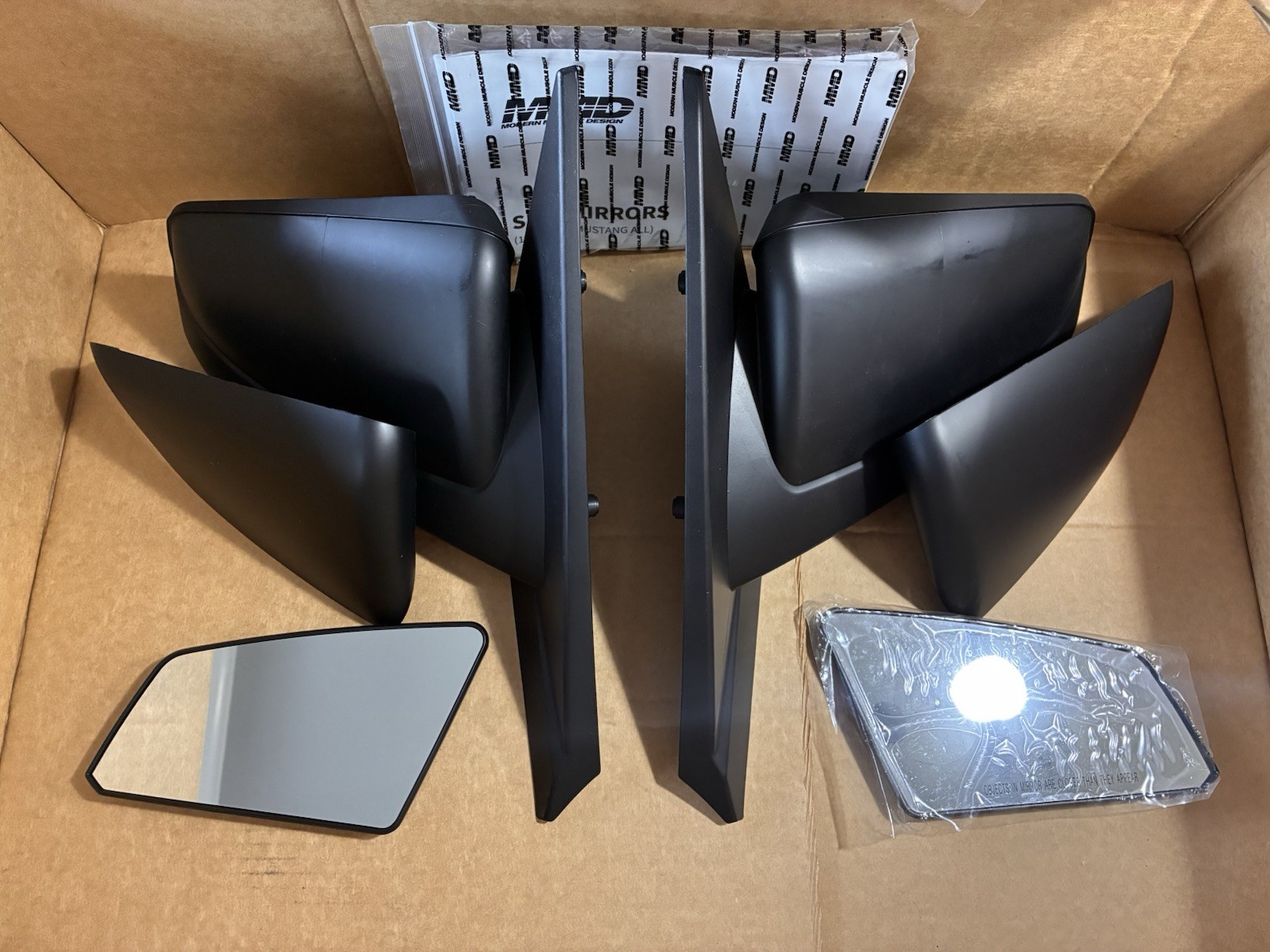 99-04 Ford Mustang MMD Side Mirrors Matte Black