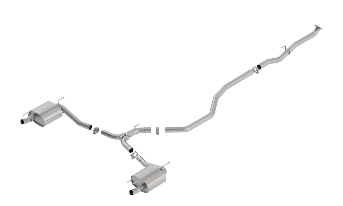 Borla 140786 S-Type Cat-Back Exhaust for 2018-2022 Honda Accord 1.5L/2.0L Turbo