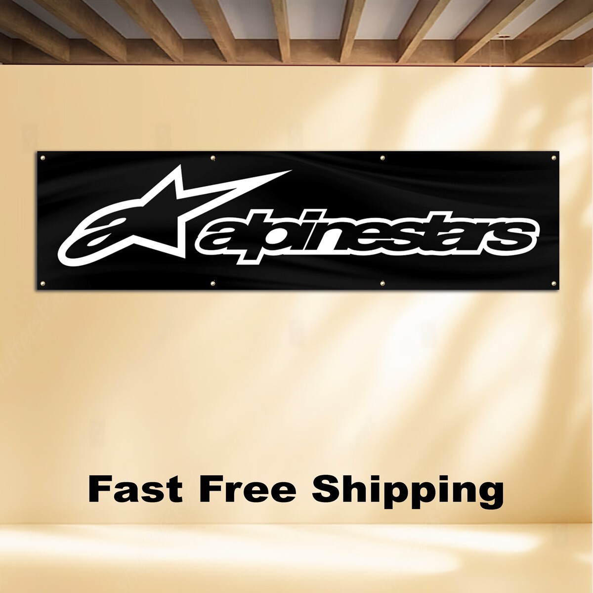 ALPINESTARS 2'X8' BANNER FLAG MOTORCROSS ALPINESTARS 2'X8' BANNER FLAG MOTORCROSS