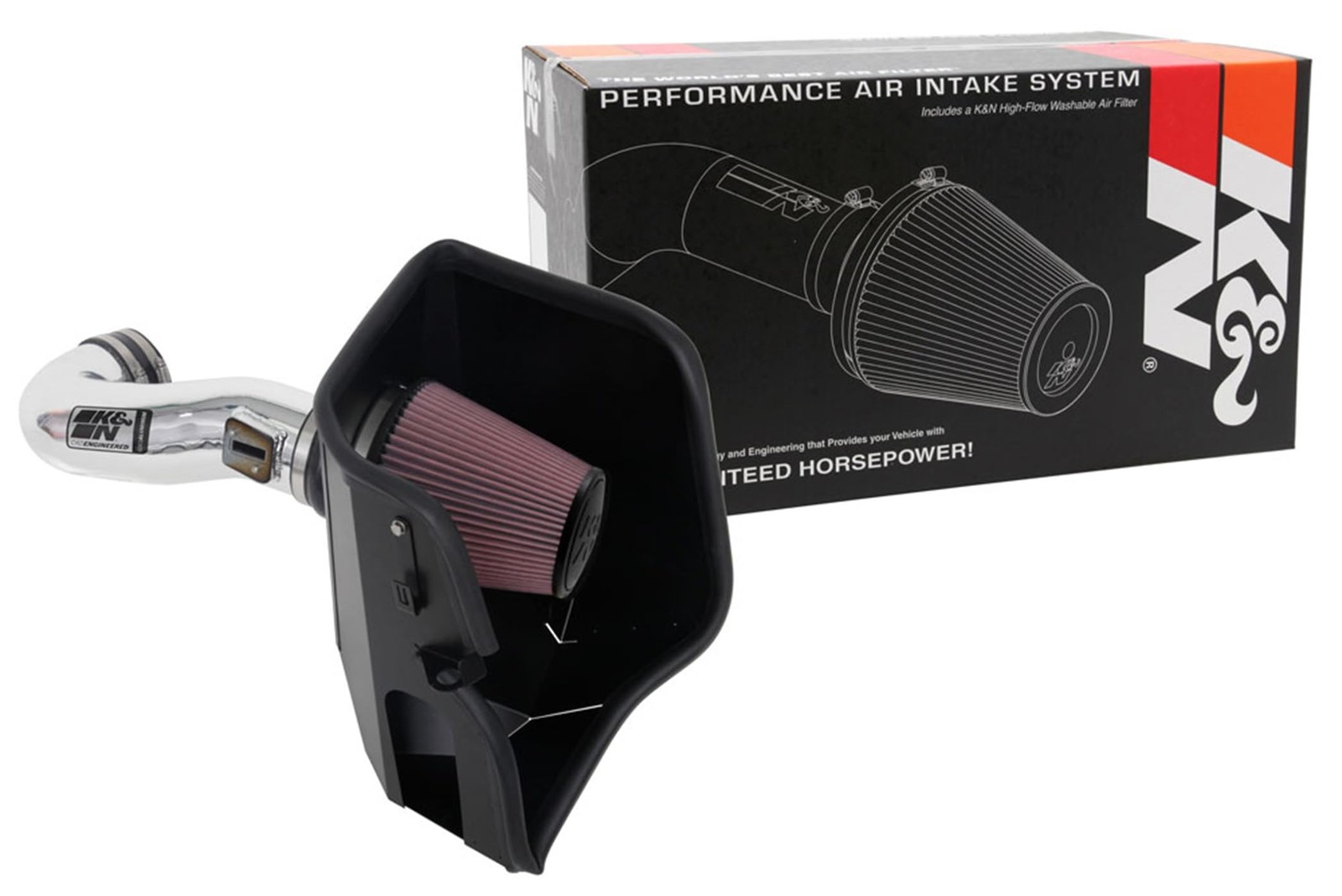 K&N Cold Air Intake System High-Flow Filter 77-3110KP for 2019-2026 Chevy/GMC K&N Cold Air Intake System High-Flow Filter 77-3110KP for 2019-2026 Chevy/GMC