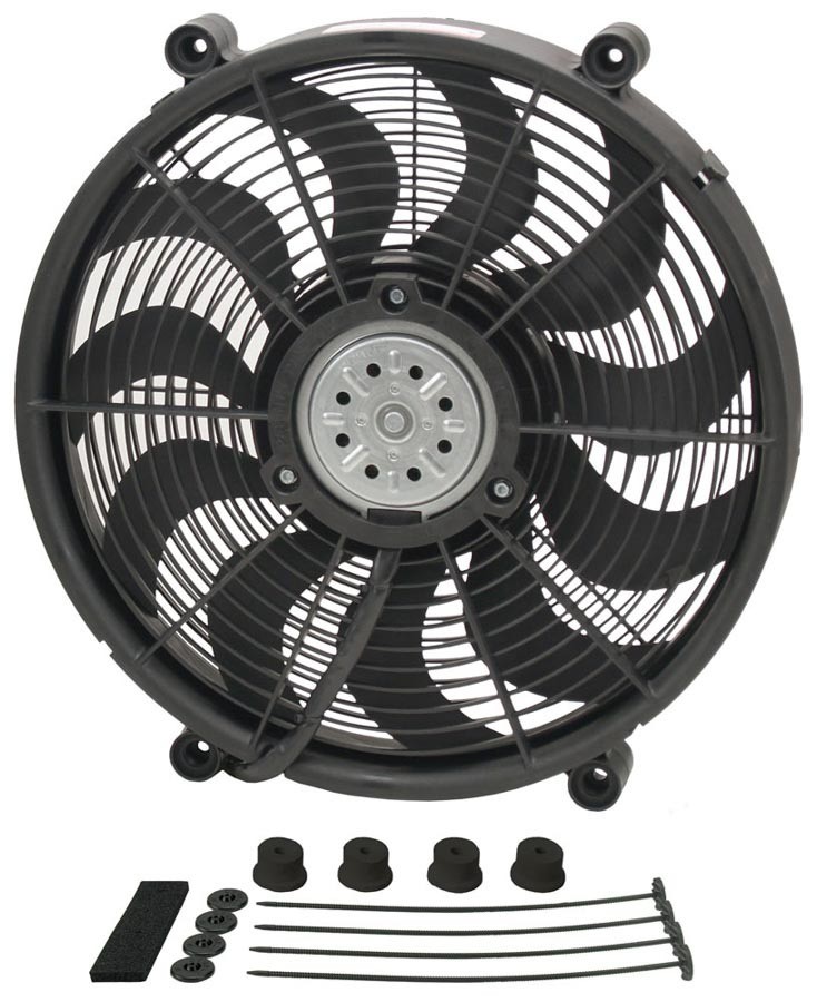 Derale Electric Cooling Fan 17 in Fan 12V 16.875 in Square 2.625 in Thick 18217 Derale Electric Cooling Fan 17 in Fan 12V 16.875 in Square 2.625 in Thick 18217
