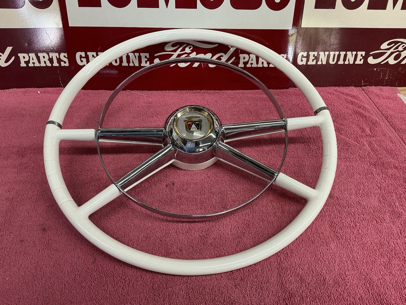 1954 Ford Accessories Steering Wheel (4 Spoke) Restored 1954 Ford Accessories Steering Wheel (4 Spoke) Restored