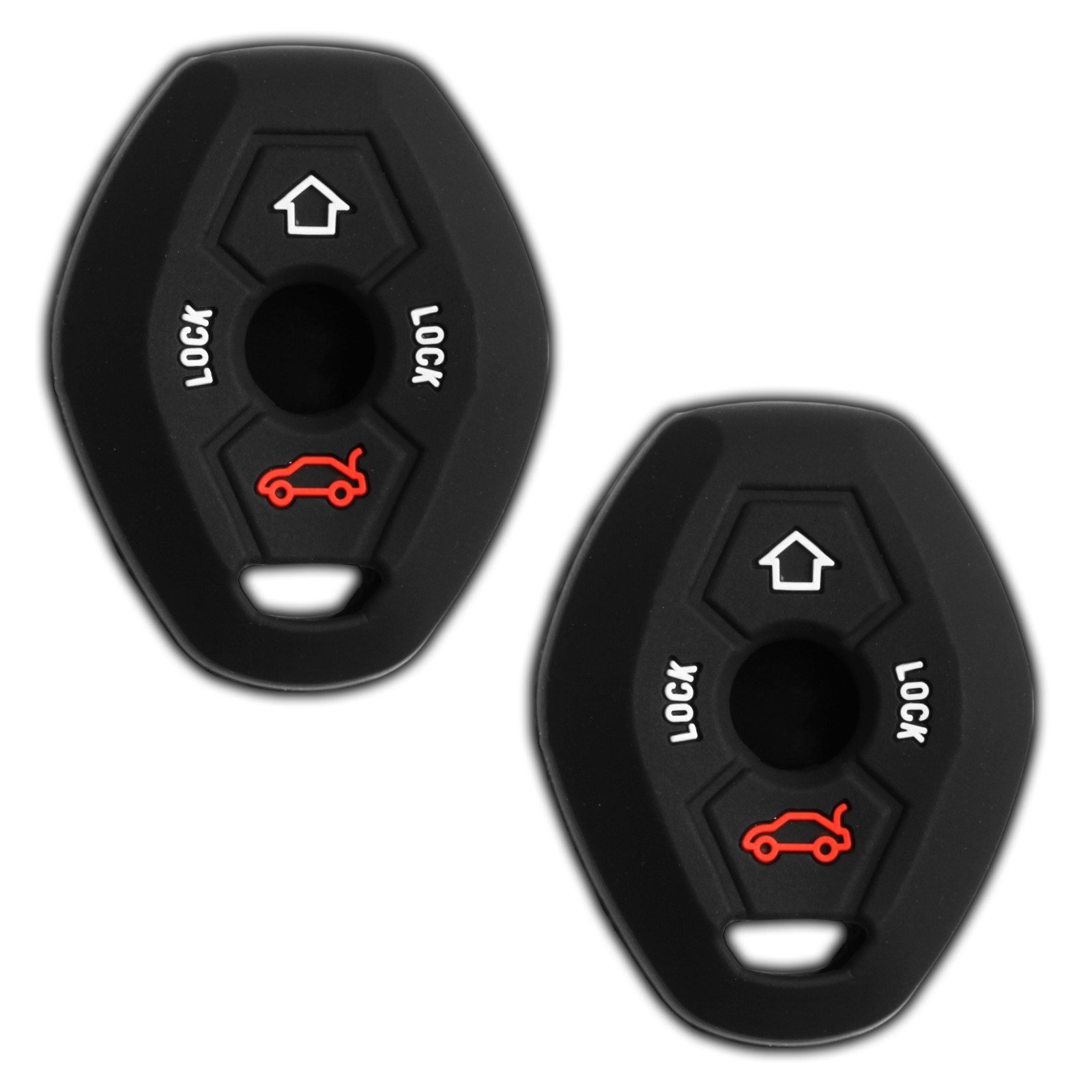 2 Key Fob Cover for 2001-2003 BMW Z8 Remote Case Rubber Skin Jacket