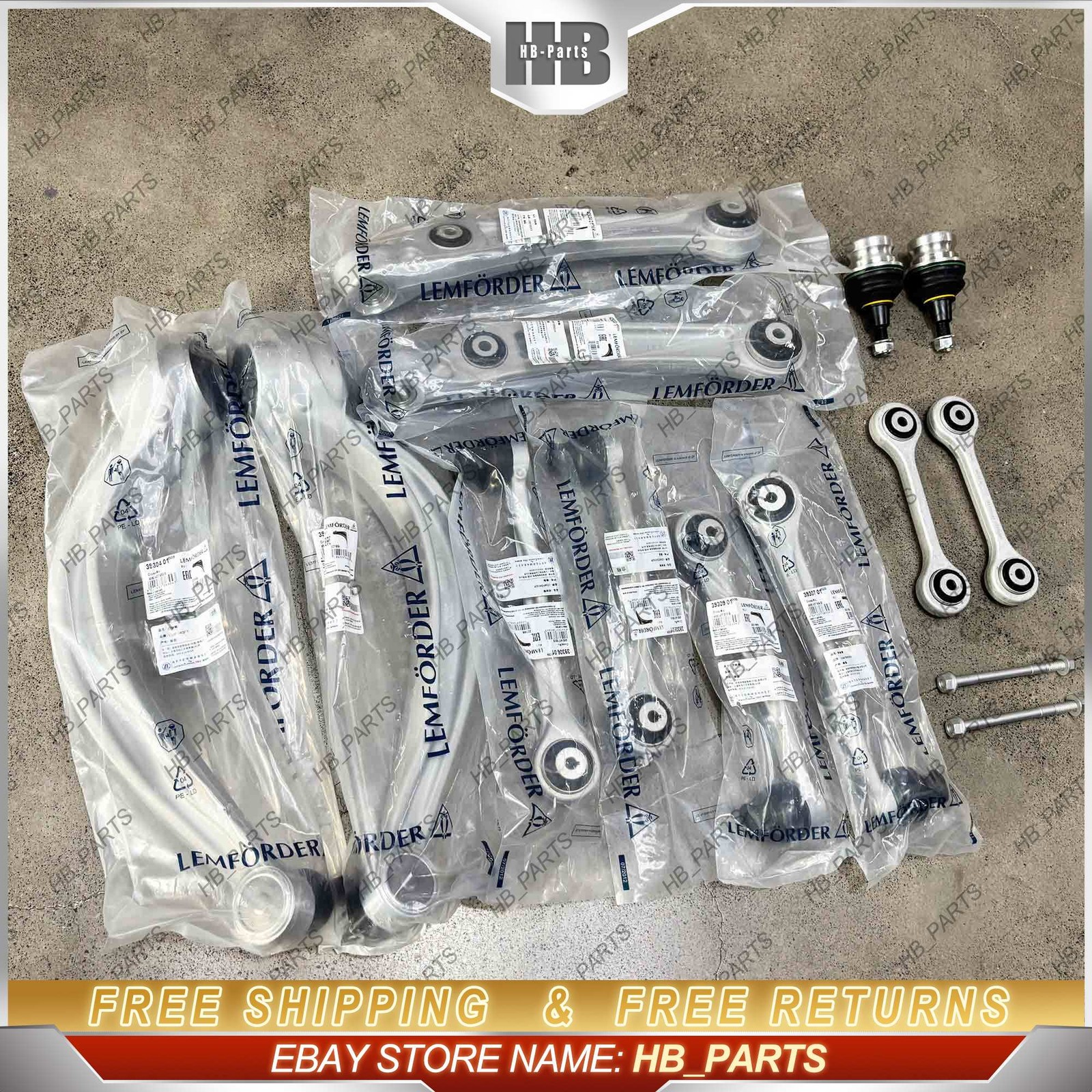 14PCS OEM Lemforder Front Control Arms Kits for Audi Q7 A8 Q8 Cayenne 2016-2025