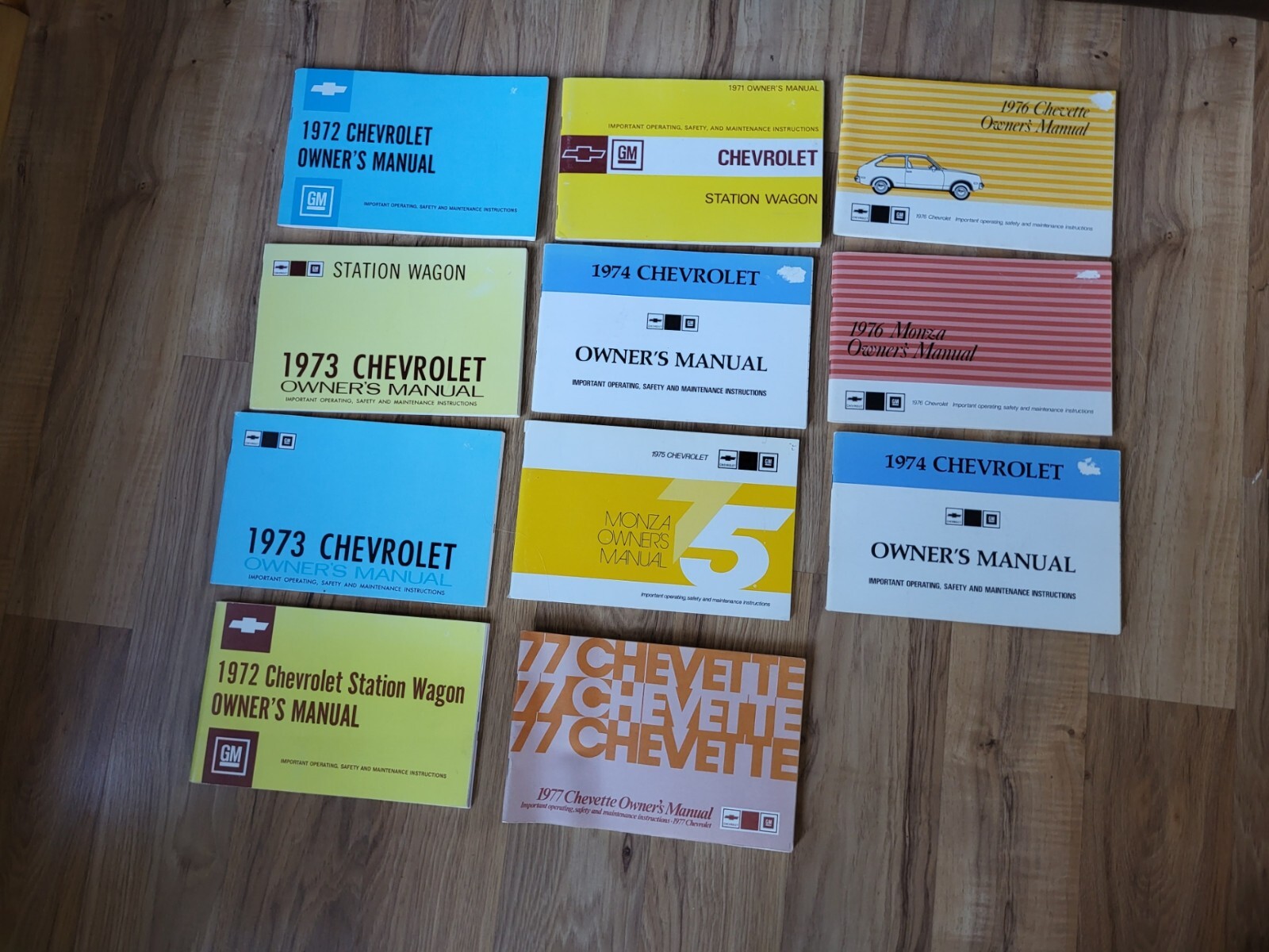 Set Of 11 Vintage 1971-1977 Owner's Manuals Set Of 11 Vintage 1971-1977 Owner's Manuals