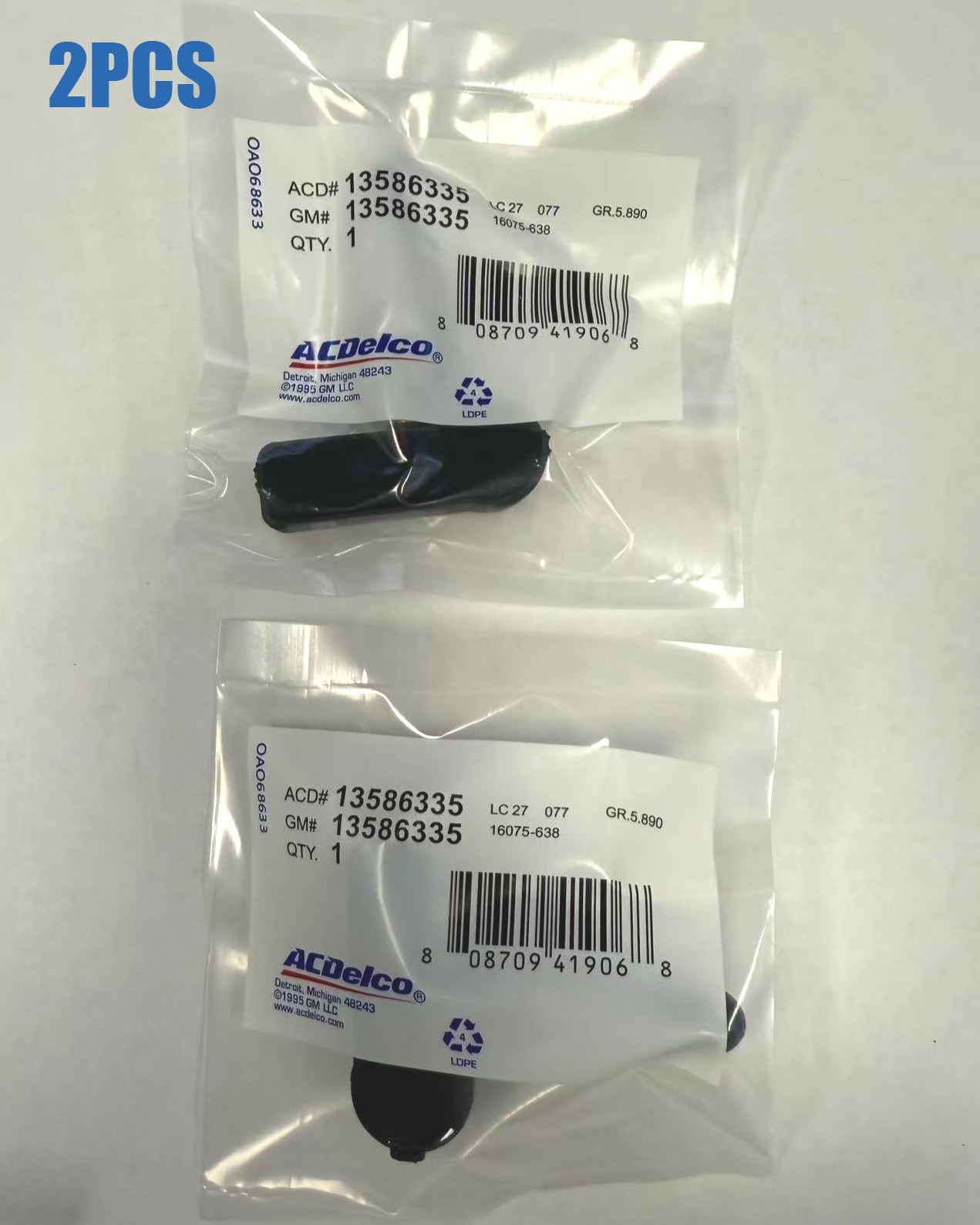 2PCS Genuine 13586335 TPMS Tire Pressure Monitoring Sensor GM Chevy GMC Buick