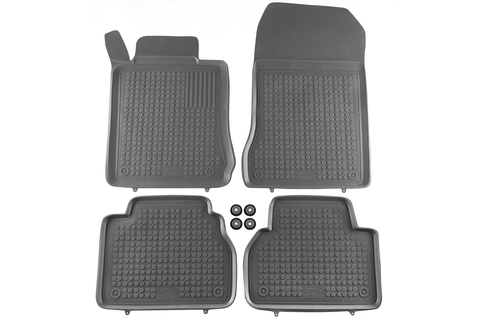 REZAWPLAST Car Mats for 1996-2002 Mercedes Benz E-Class Floor Mats W210 RWD Gray
