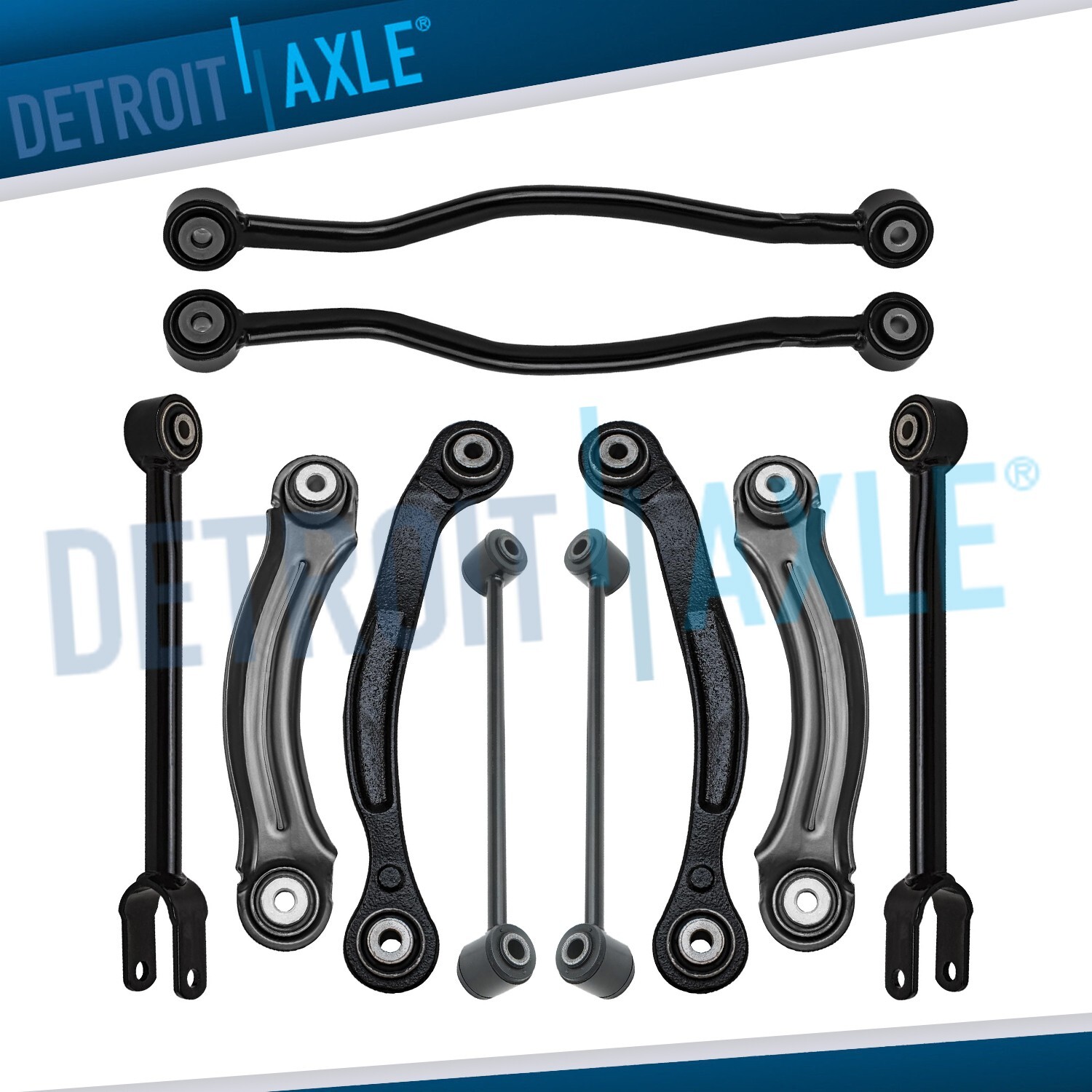Rear Upper Lower Control Arms Sway Bars Kit for 2005-2014 Charger 300 Challenger