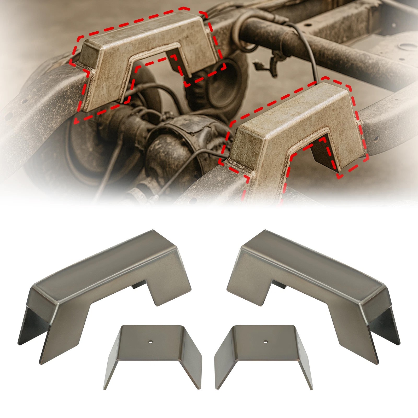Under Bed Weld In C-Notch for Chevrolet Silverado 1500 Pickup 2007-2018