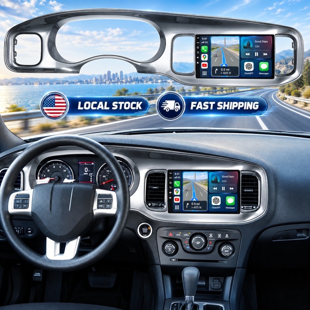 For 2011-2014 Dodge Charger Car Stereo Radio Android 15.0 Apple CarPlay GPS Navi