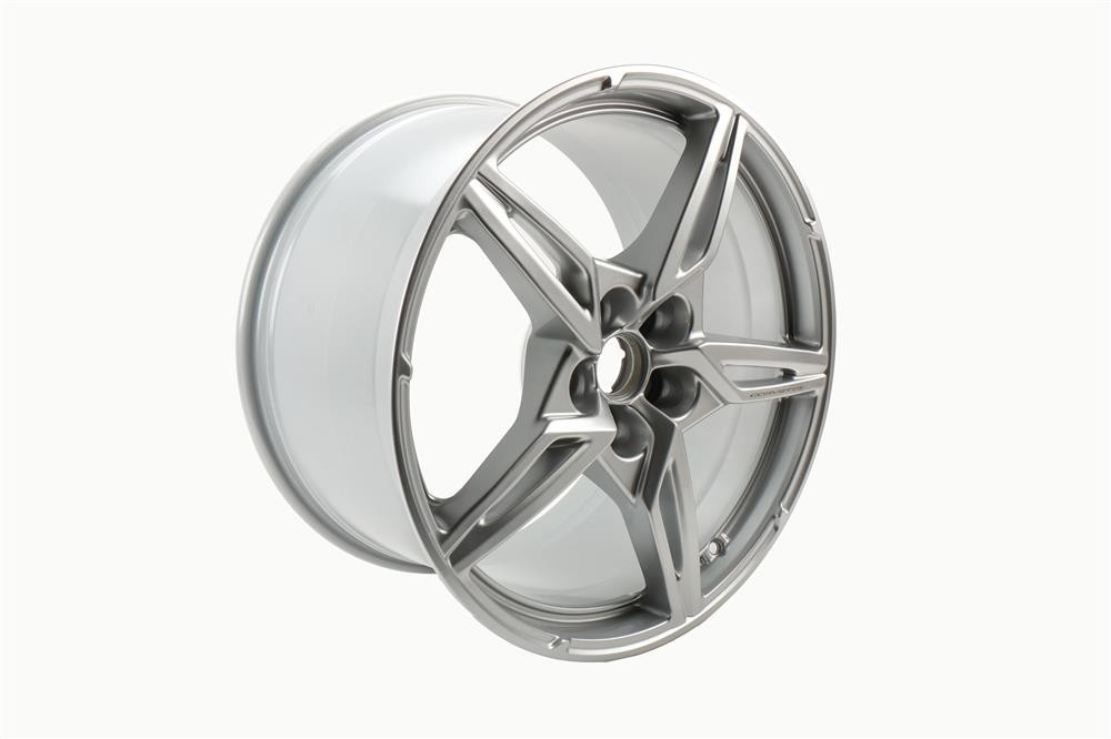 20-26 C8 20x11 OEM Corvette Rear Wheel Bright Silver Take off 84785088