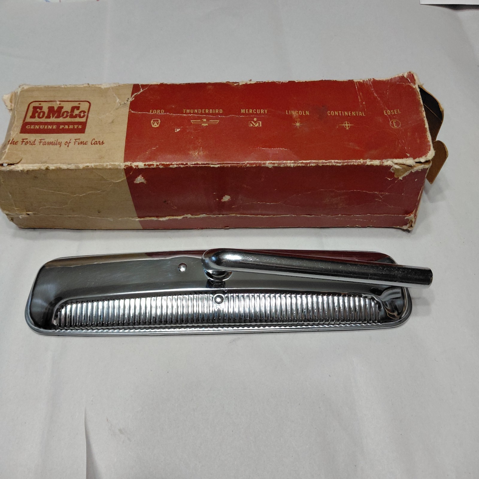 1960's Ford Rear View Mirror, NOS, Excellent Chrome Show Cond, Galaxie, Fairlane