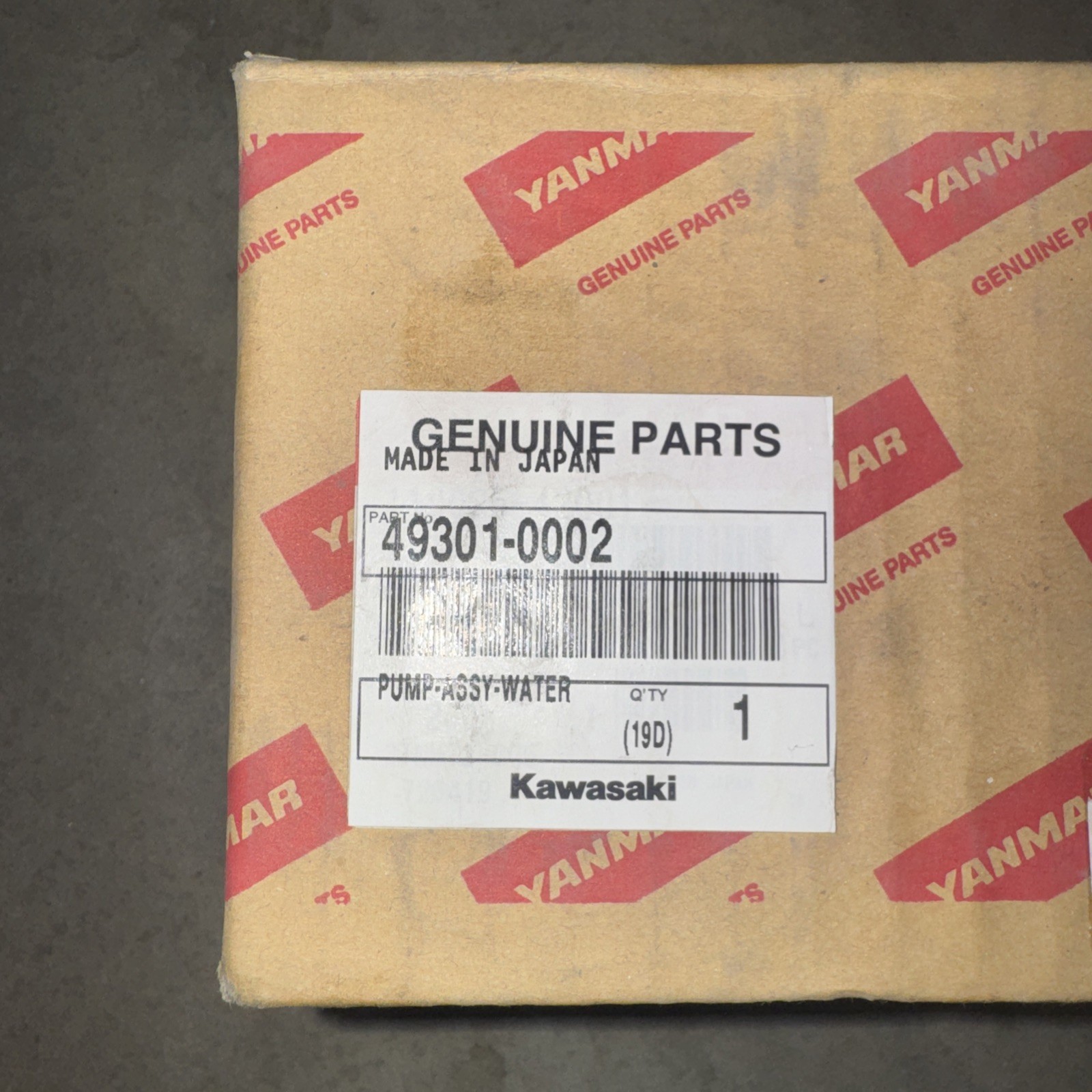 Kawasaki Mule Water Pump 49301-0003 New Genuine OEM