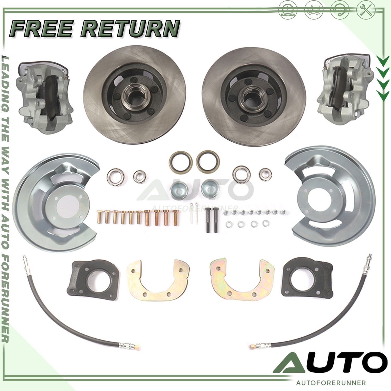 Front disc brake conversion v-8 4 piston For Ford Mustang 1964-67 64674pistonwk