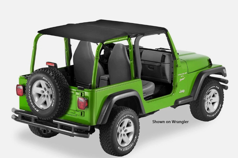 Bestop 52544-35 Header Safari Extended Bikini Top Black for 04-06 Wrangler LJ Bestop 52544-35 Header Safari Extended Bikini Top Black for 04-06 Wrangler LJ