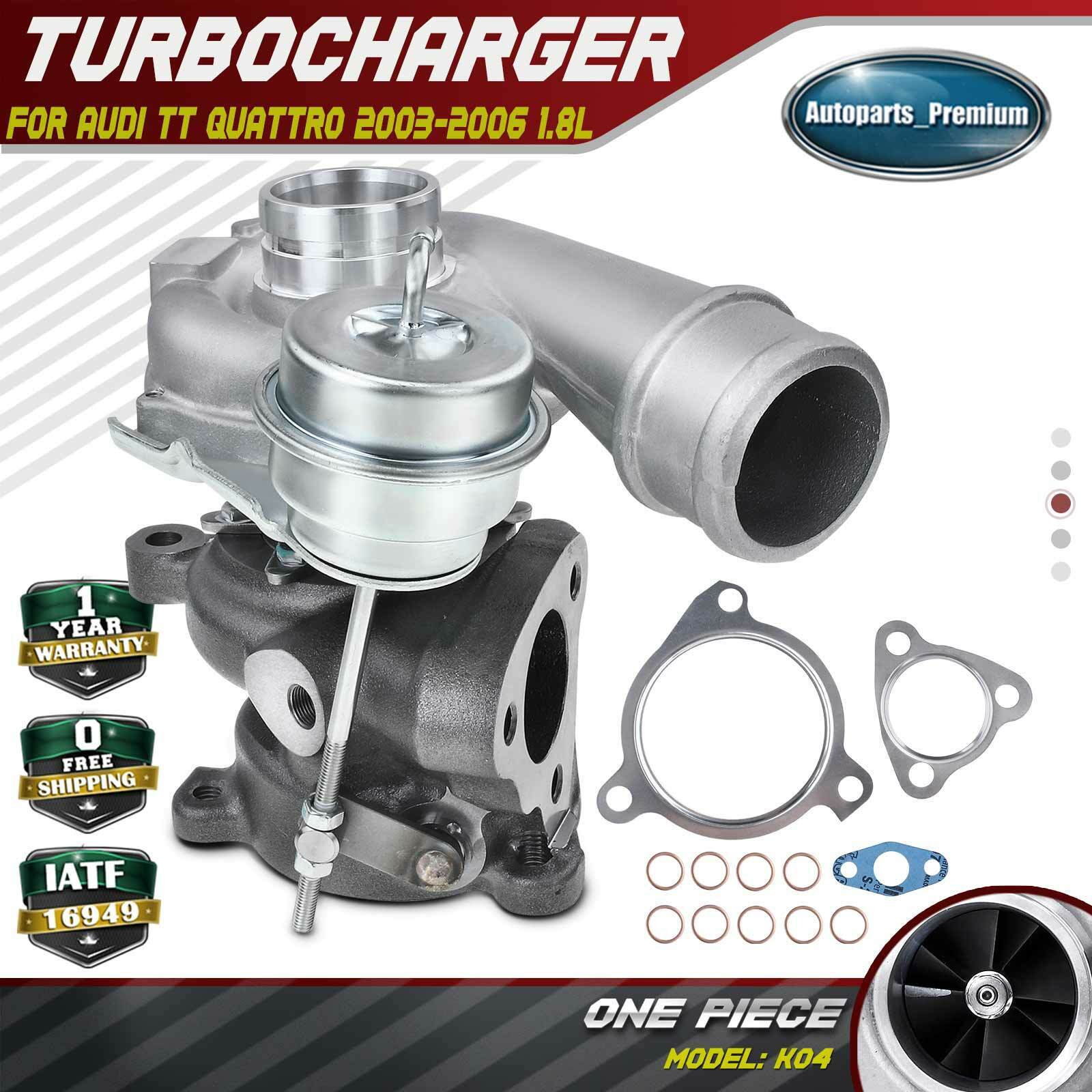 Turbo Turbocharger w/ Wastegate Actuator for Audi TT Quattro 2003-2006 1.8L K04