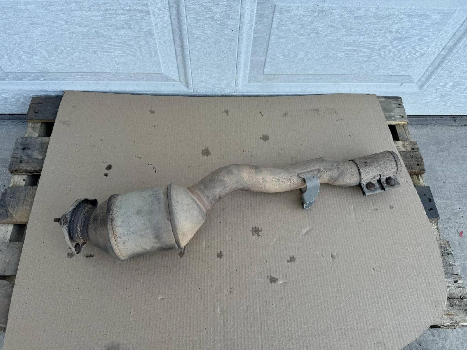 11-18 Porsche Cayenne 958S 4.8L Rear Exhaust Downpipe OEM 7P5131705