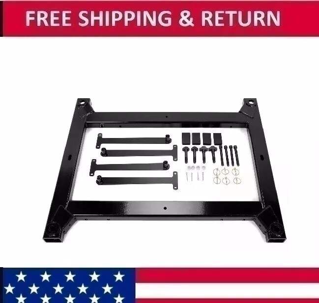 5th Wheel Hitch Rail Adapter 25000LBS Powder-Coated For Ram 2500 3500 2013-2021