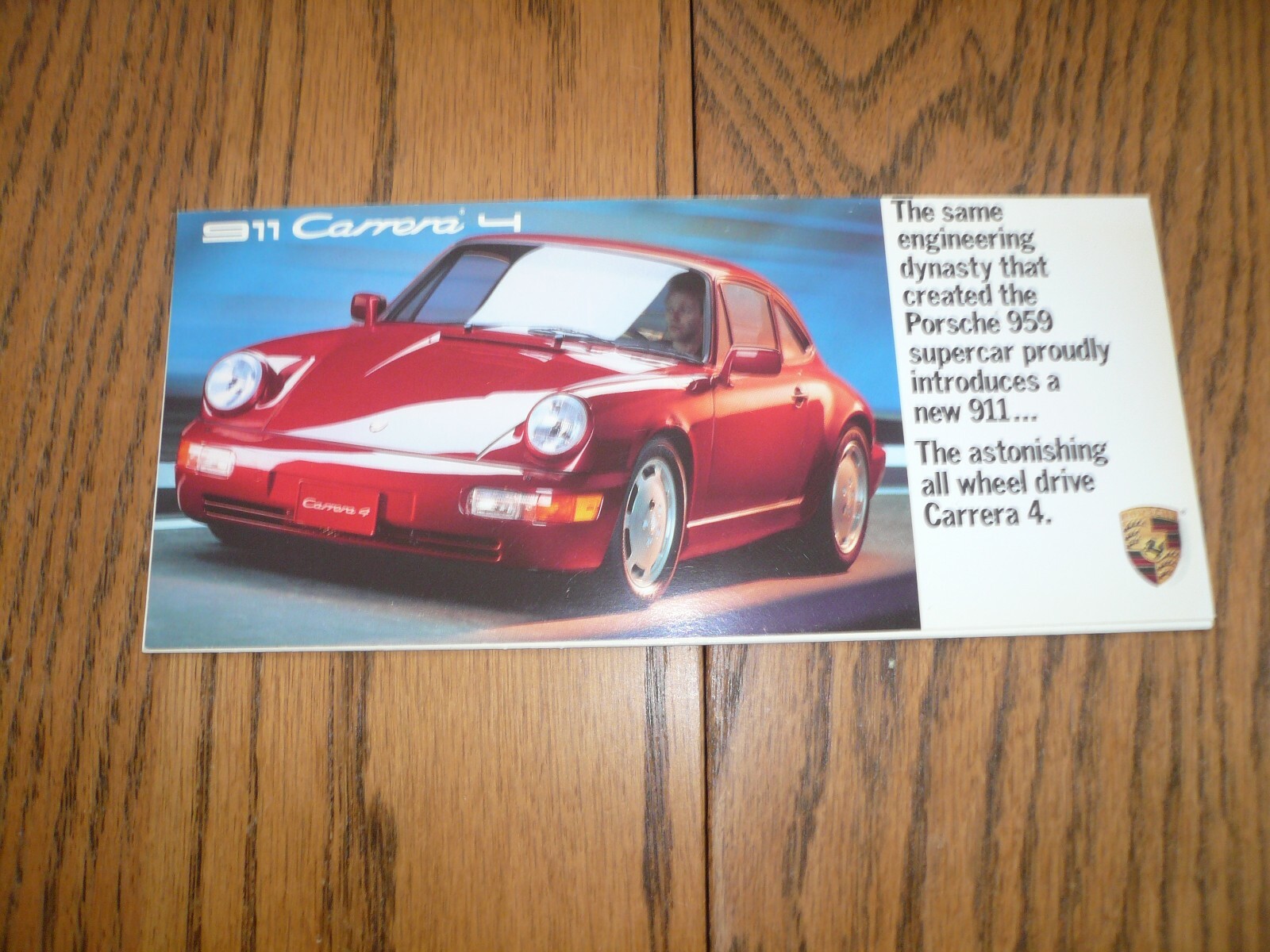 Porsche 911 Carrera 4 Sales Brochure - Original