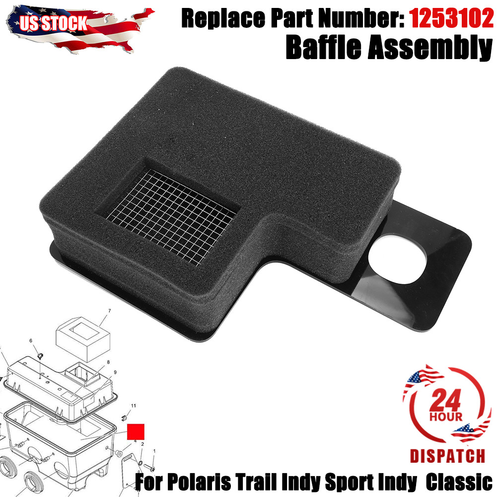 For Polaris Air Filter Box Baffle Assembly Indy Trail Touring Classic #1253102