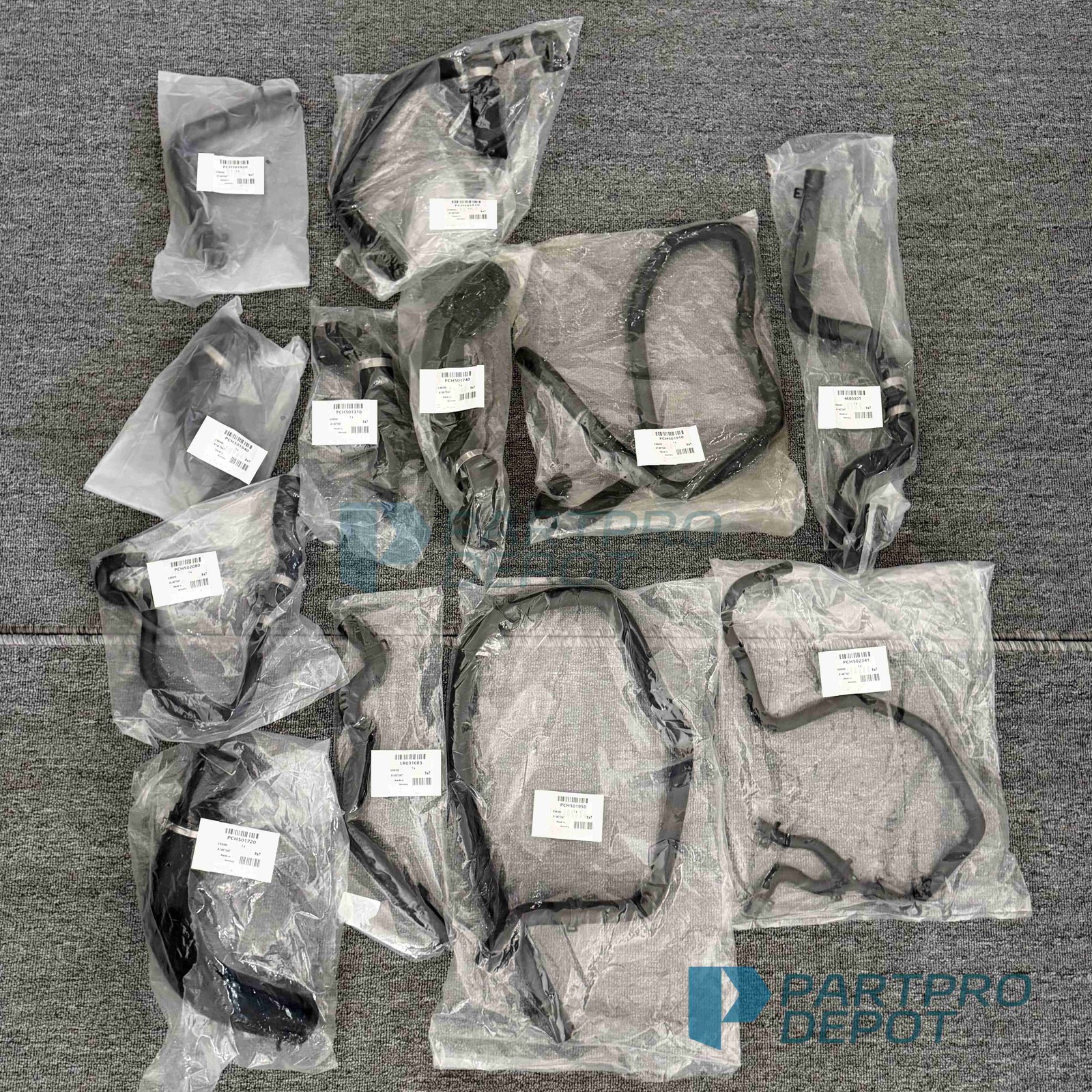 12PS Radiator Coolant Hose Upper Lower Heater Kit For 06-09 Range Rover L322 HSE