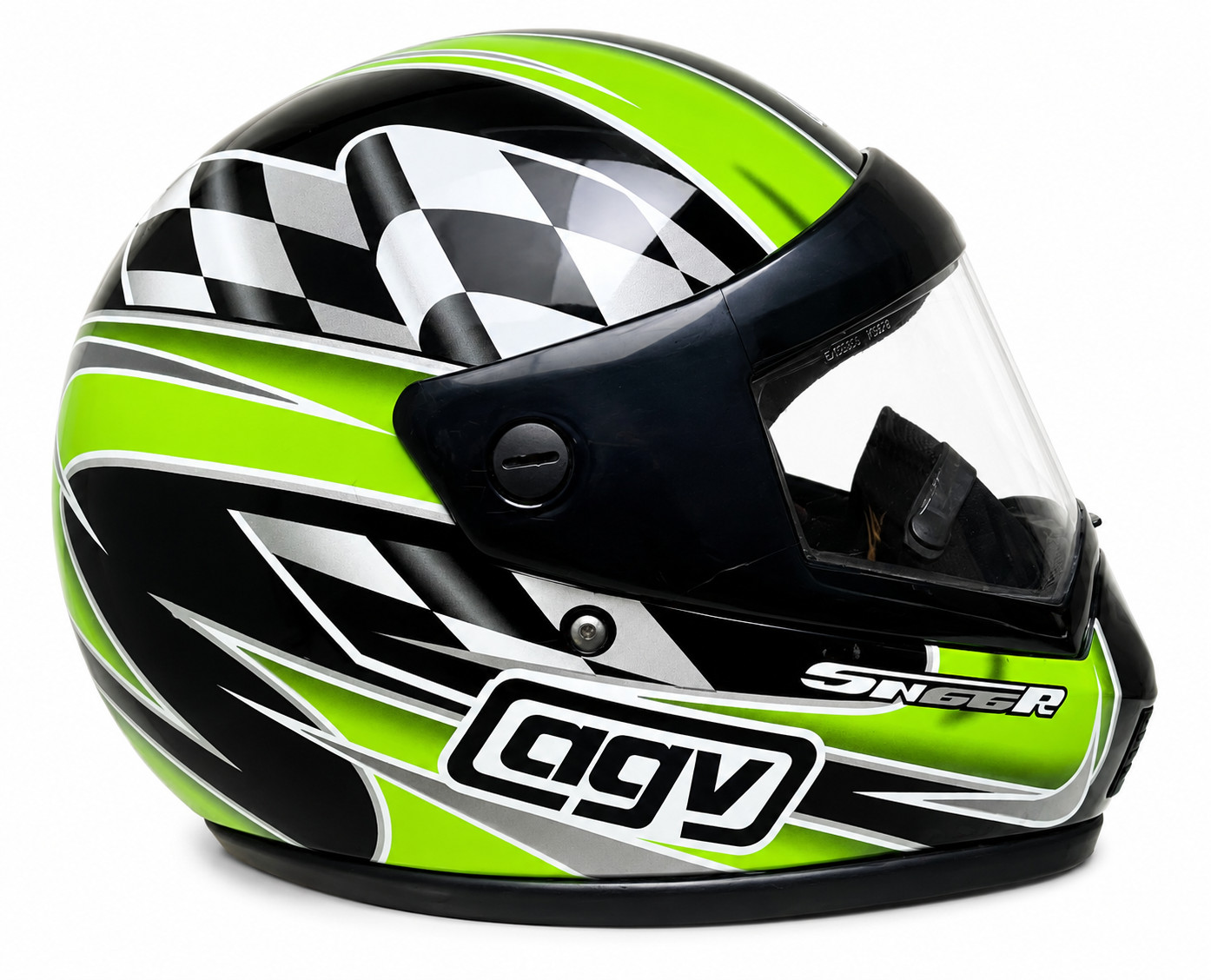 AGV SN66R Full Face Motorcycle Helmet Size Small 6-7/8 55cm DOT Like New