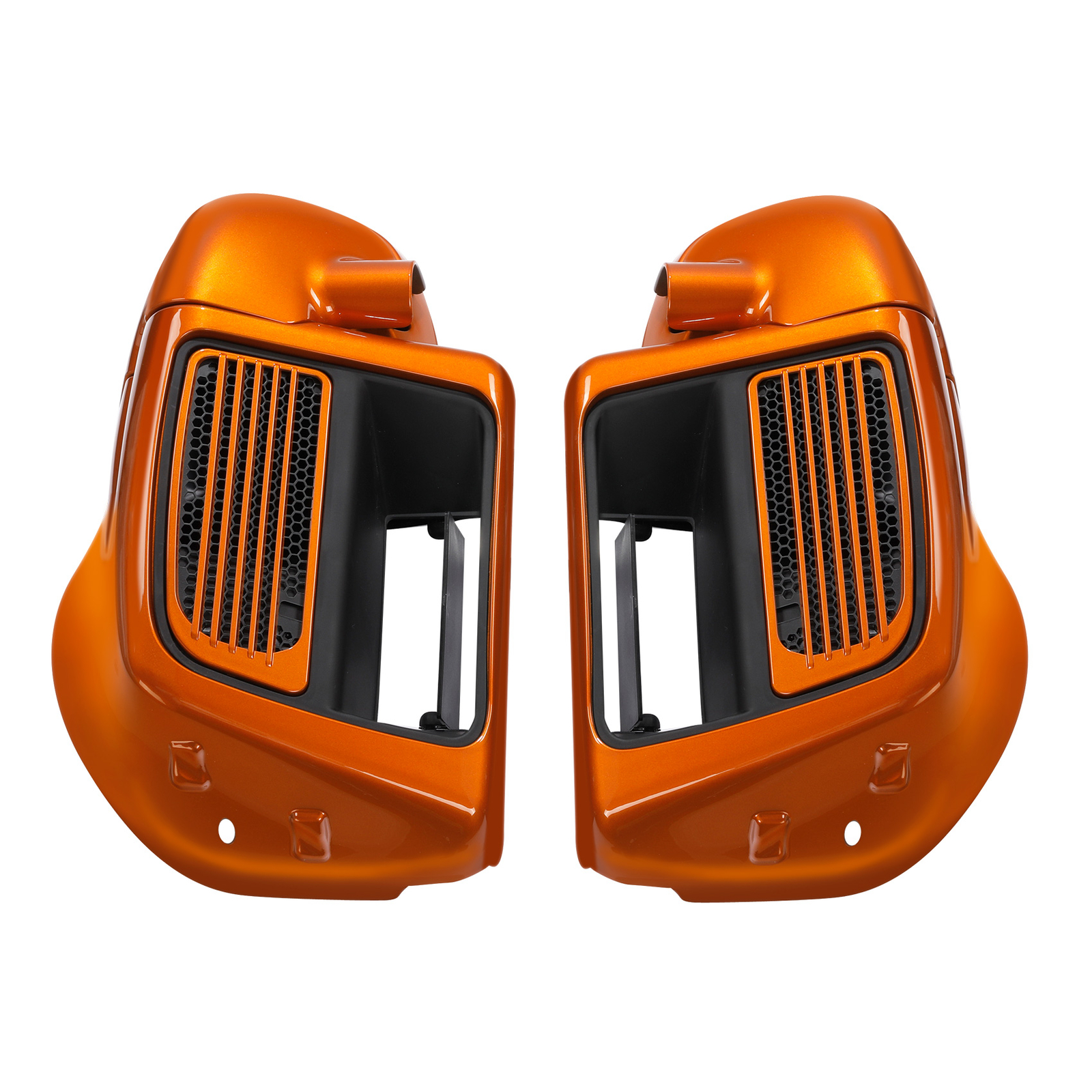 Lower Vented Fairings Fit For Harley Touring 14-23 #Scorched Orange/Black Denim