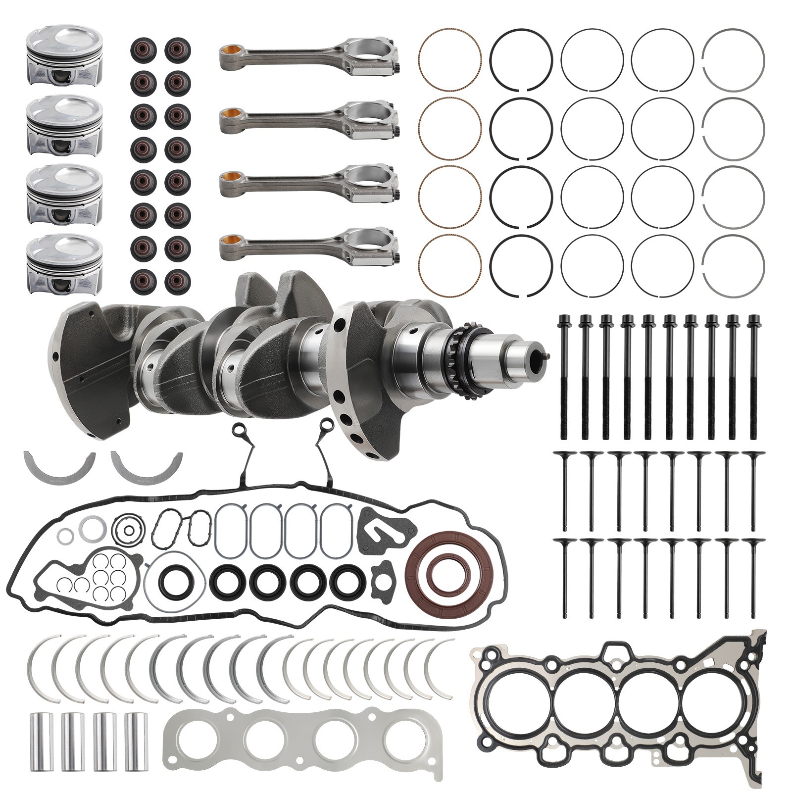 G4NC 2.0L Engine Overhaul Rebuild Kit Crankshaft Con Rods For Hyundai Kia Soul