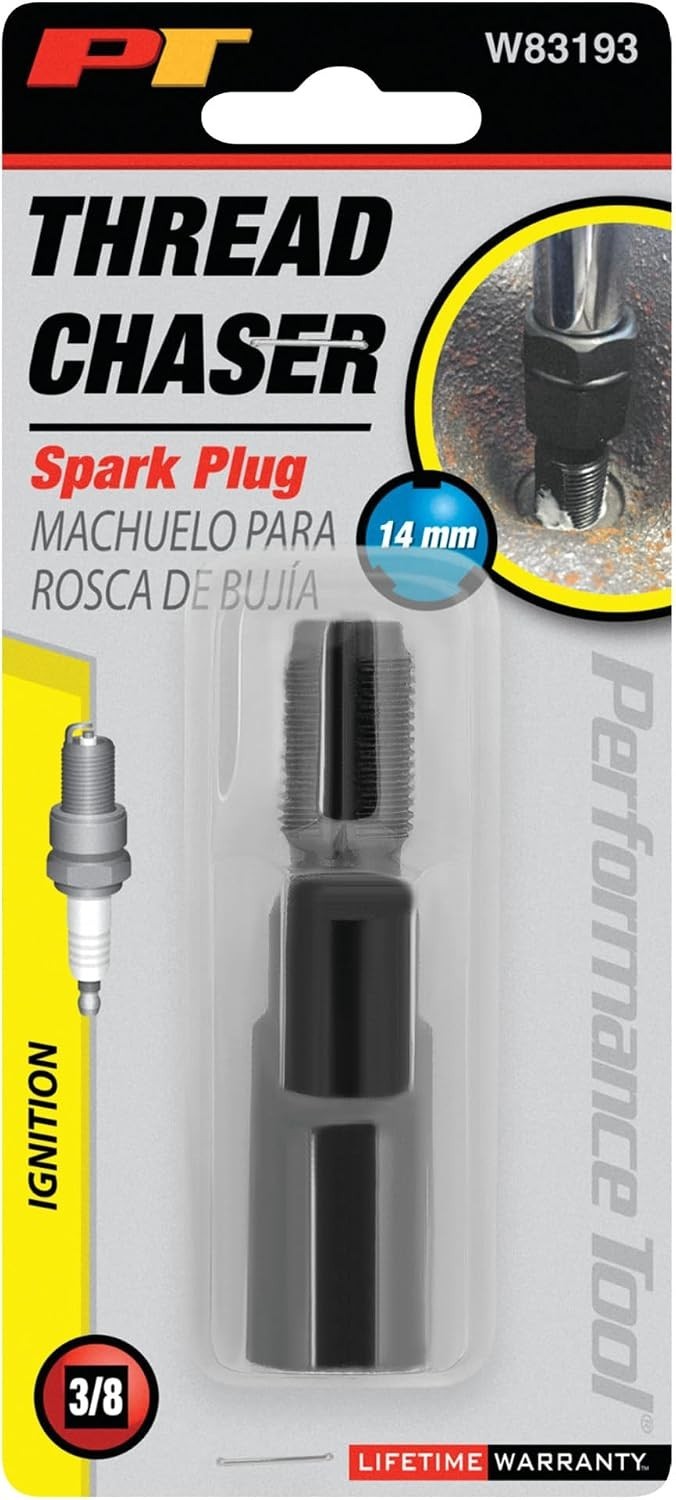 Performance Tool W83193 Limited Access Spark Plug Thread Cleaning Chasers