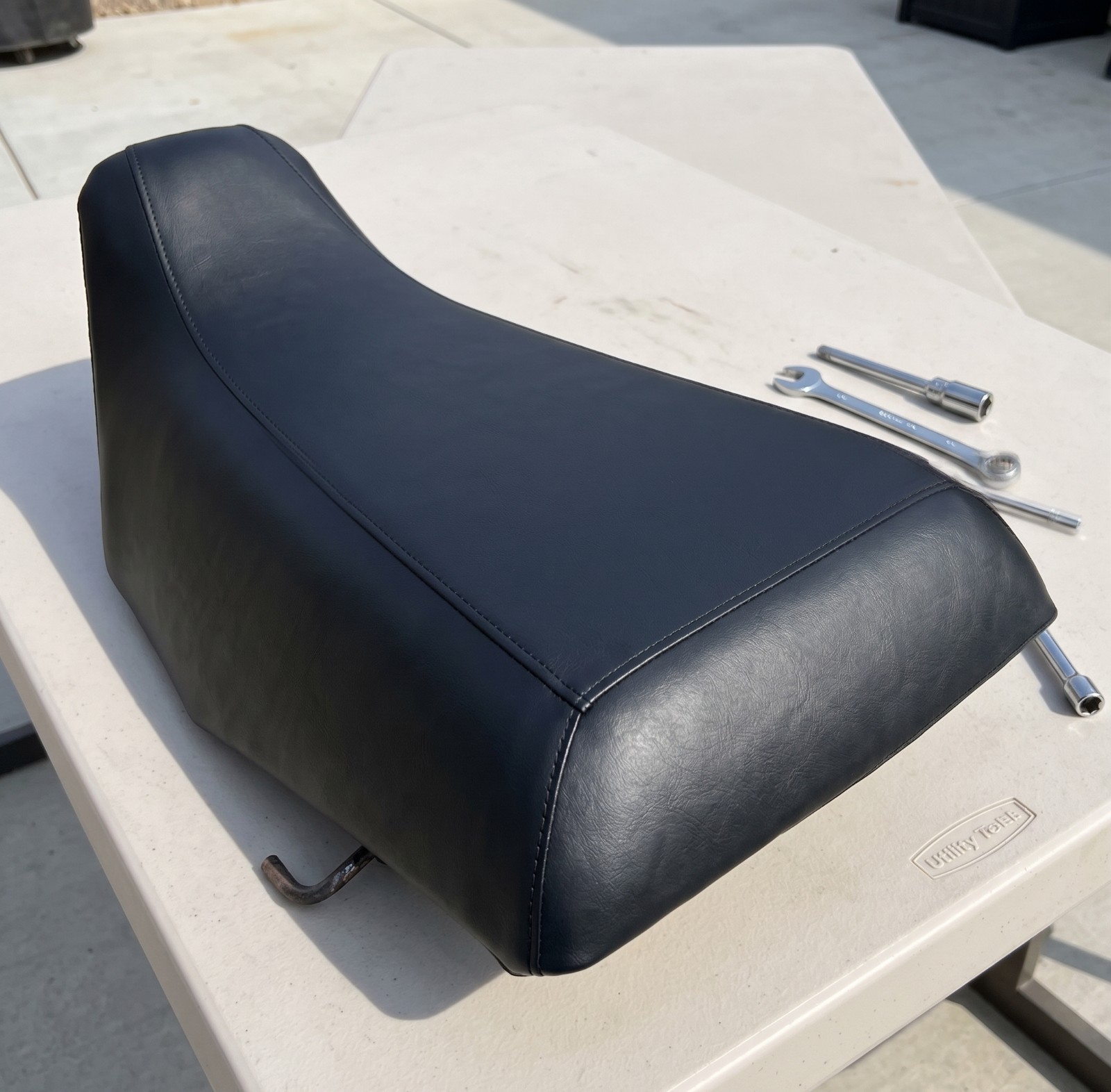 Honda TRX 200 Seat Cover For 1990 To 1998 Models Black Vinyl Seat Cover