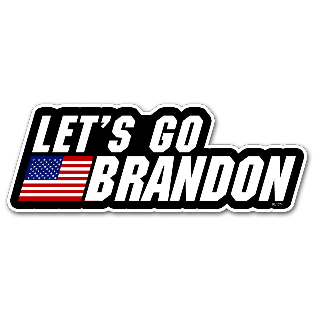 USA FLAG Let's Go Brandon Sticker - Car Vinyl Decal FJB Fck Joe Biden PL1074