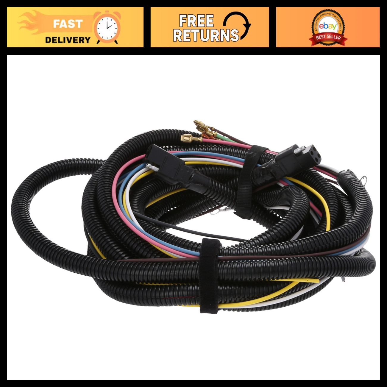 Universal Snow Plow Light Harness - Truck Lighting Kit for ATV & Snow Removal