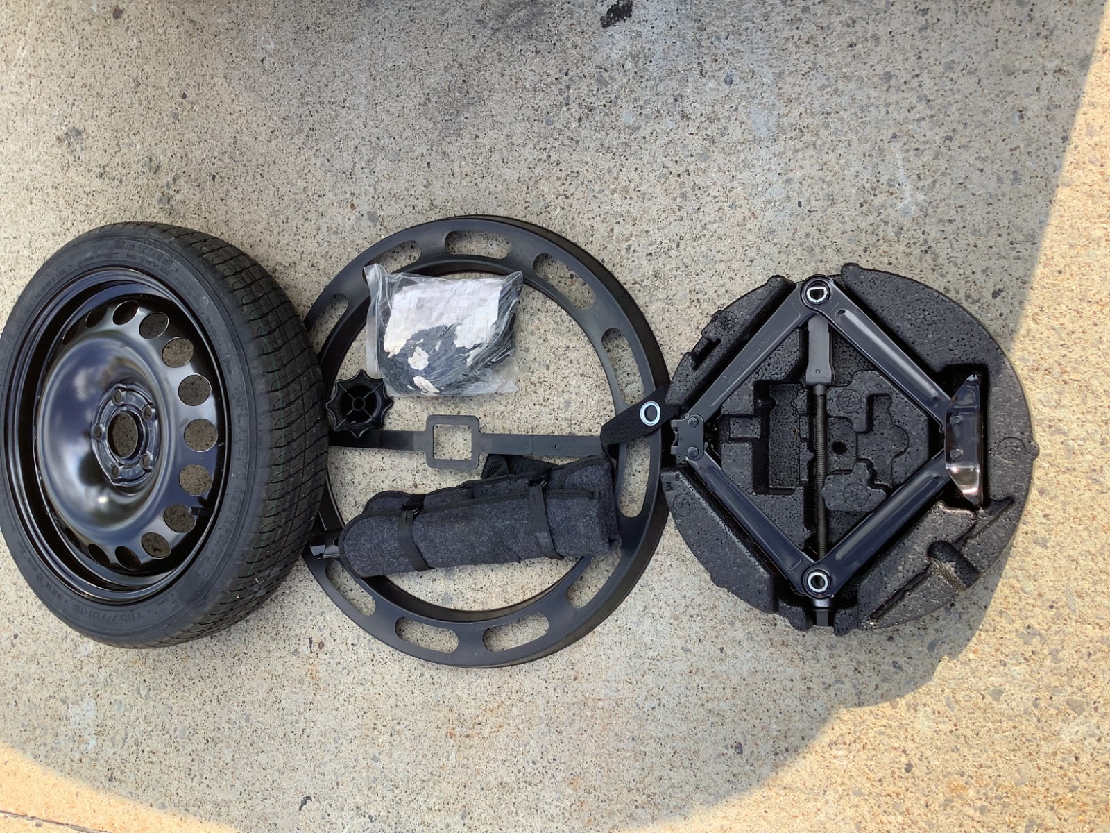 ✅ 2011-2019 Chevrolet Cruze Spare Tire Compact/Donut Jack Kit Set T115/70R16 OEM