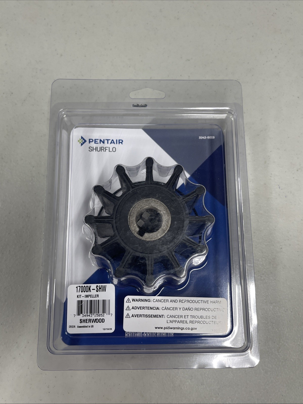 Sherwood 17000K-SHW Impeller kit New OEM for Pumps Sherwood 17000K-SHW Impeller kit New OEM for Pumps