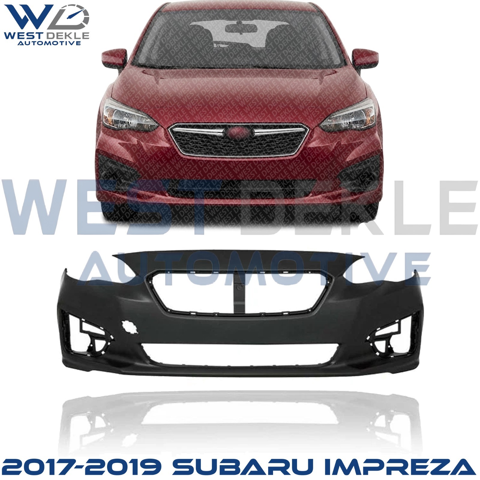 NEW Front Bumper Cover Primed For 2017-2019 Subaru Impreza 57704FL10A