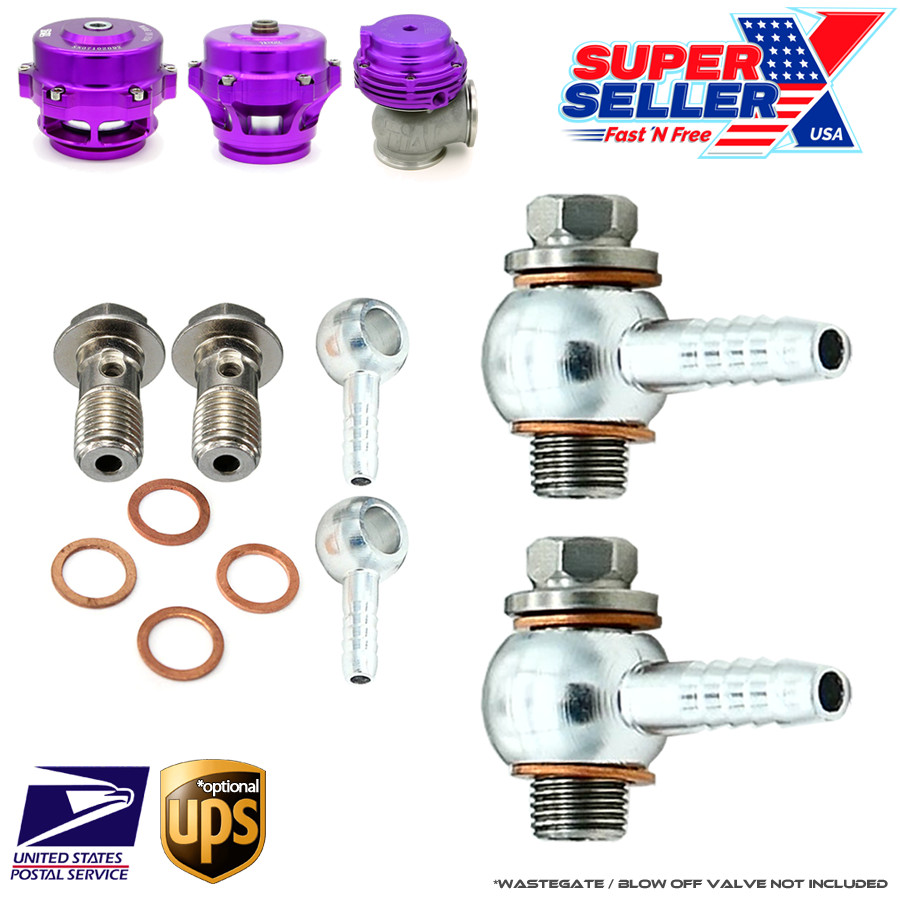 HIGH PERFORMANCE Banjo Bolt Set for TiAL BV50 | Q Series BOV | MVS Wastegates